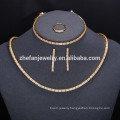 Dubai bold jewelry set wedding jewelry supplier with AAA cz stone